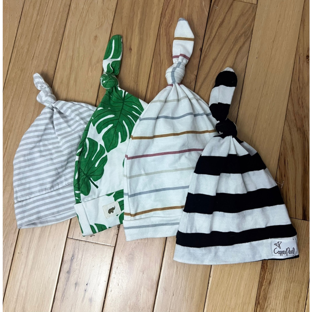 Baby Hats Bundle 4 Piece| Copper Pearl Monica + Andy Embe Baby Organic Cotton